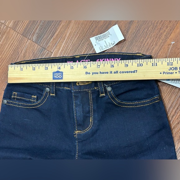Childrens Place Skinny Jeans Girls Size 8 Blue Dark Wash Adjustable Waist NWT - Picture 12 of 13